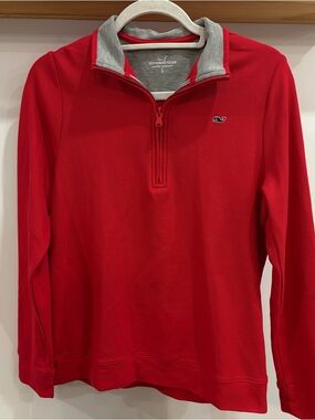 Vineyard Vines Boy’s Quarter-Zip Pullover Sweater—NWOT | L | 100% Pima Cotton